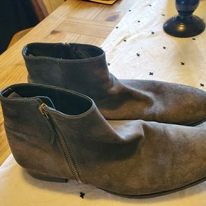 N.D.C. NDC Boots Grey Suede Made by Hand